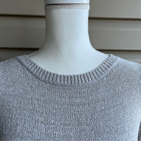 •LOFT• Creamy Taupe Mixed-Stitch Sweater - Size Small - Picture 3 of 7